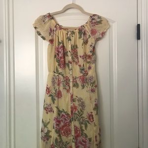 Billabong Yellow Floral Maxi Dress